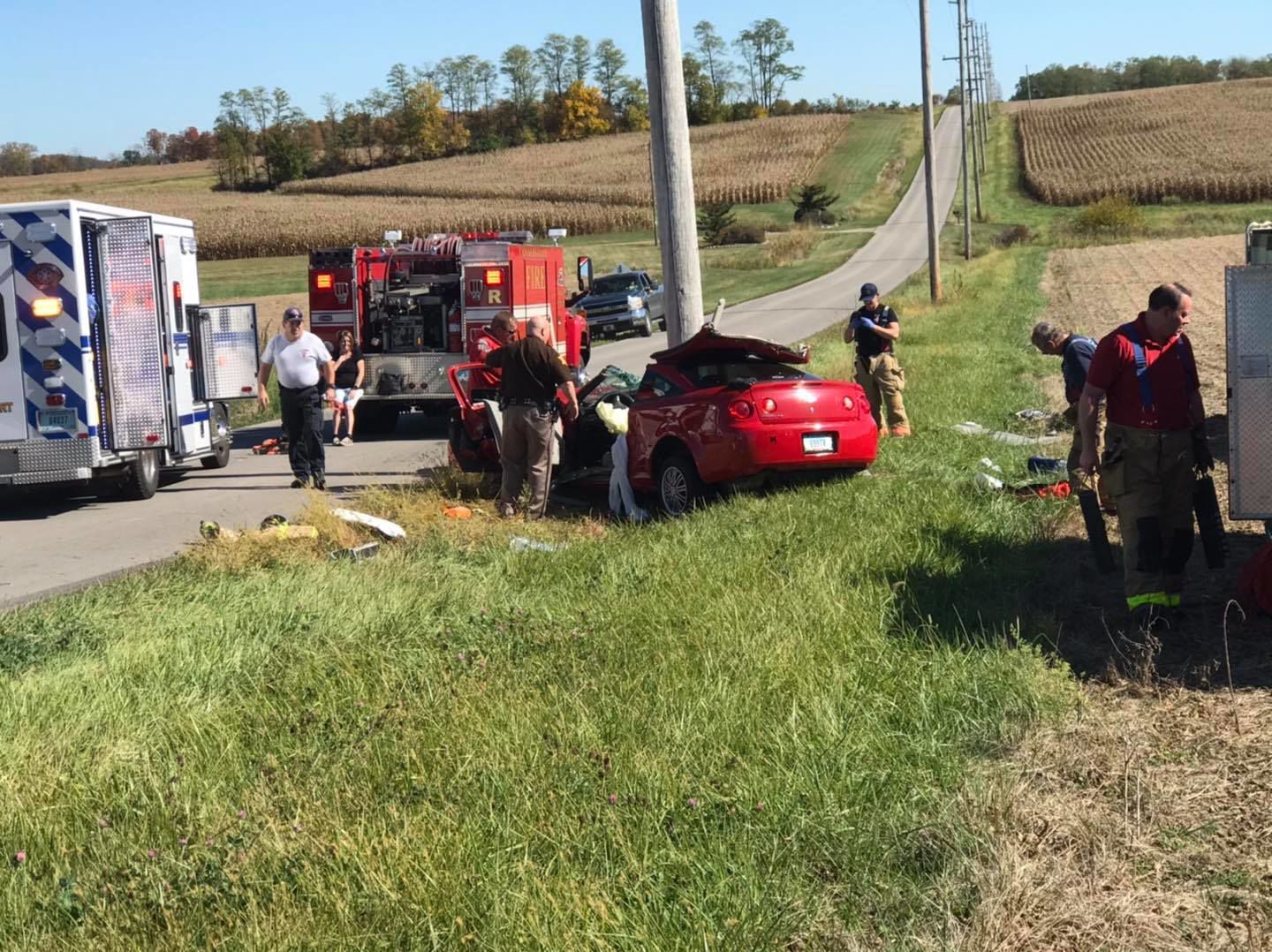 Life-flight called in at accident